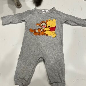 H&M Gray One Piece with Cartoon Friends